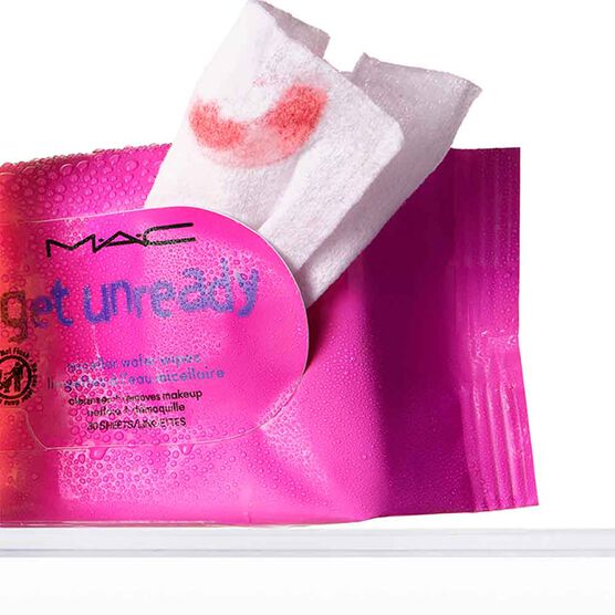 LEN&Ccedil;OS DEMAQUILANTES MAC COM &Aacute;GUA MICELAR GET UNREADY